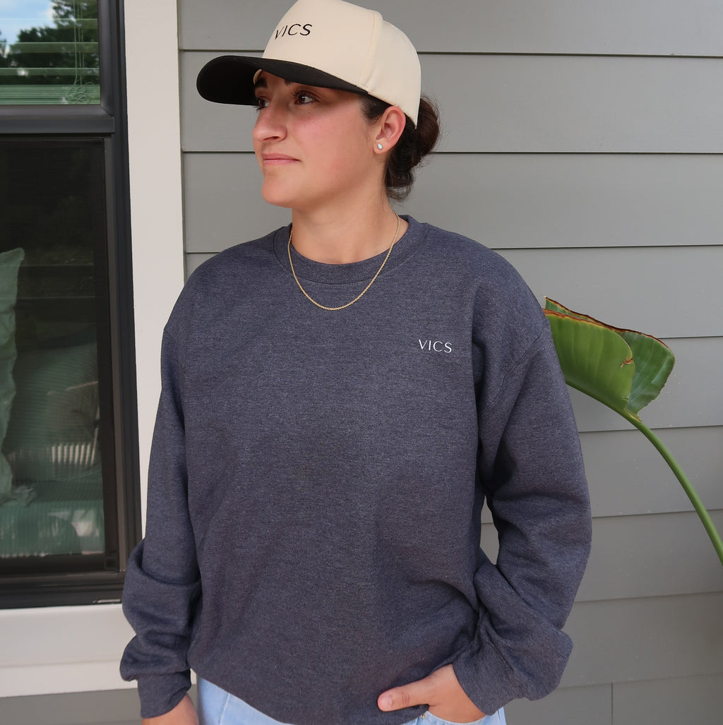 VICS Signature Crewneck - Dark Heather